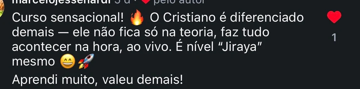 Depoimento de aluno 5
